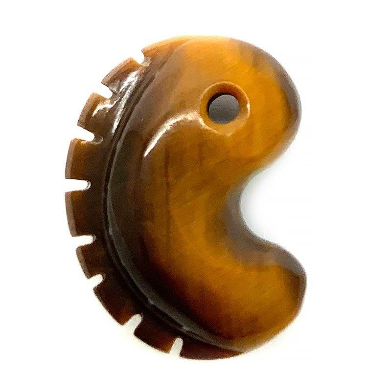 タイガーアイ 勾玉 獣型 】 虎目石 tigereye 魔除け 厄除け 開運 金運