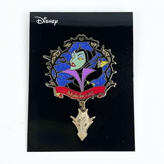 レア】DisneyAuctions スティッチ&眠れる森の美女柄 ピンバッジ