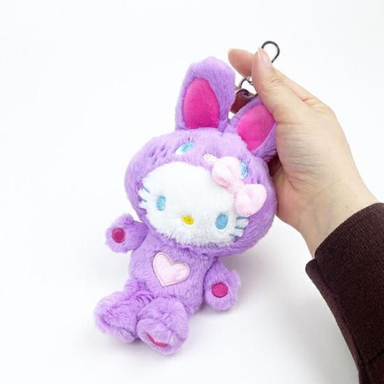 サンリオ ハローキティ マスコット カラフルバニー パープル