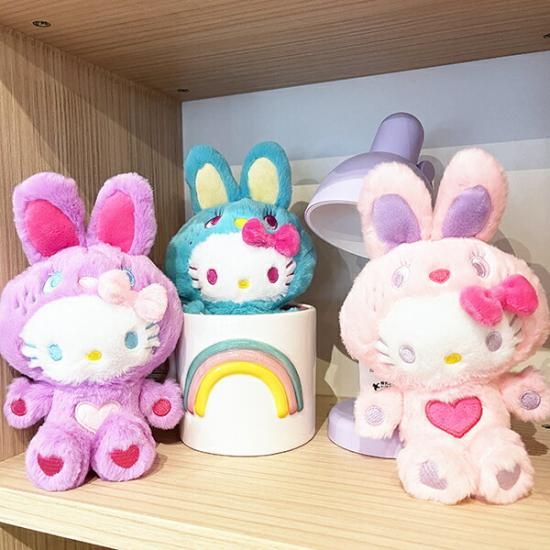 サンリオ ハローキティ マスコット カラフルバニー パープル