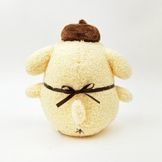 サンリオ ポムポムプリン さくらんぼチェック S ぬいぐるみ イエロー