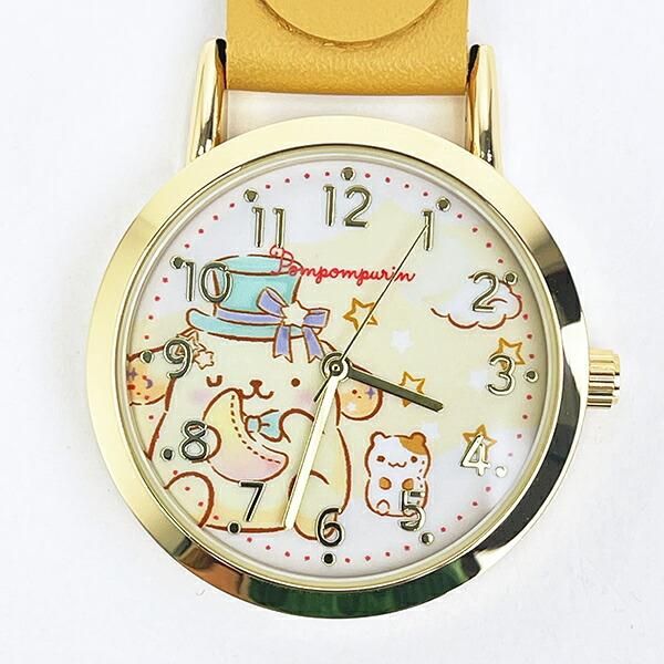 サンリオ ポムポムプリン おすましキーチェーンウォッチ 時計 Sanrio