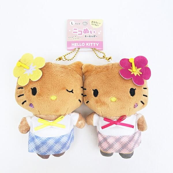 サンリオ ハローキティ 日焼けシリーズ お座りぬいぐるみ ハイビスカス