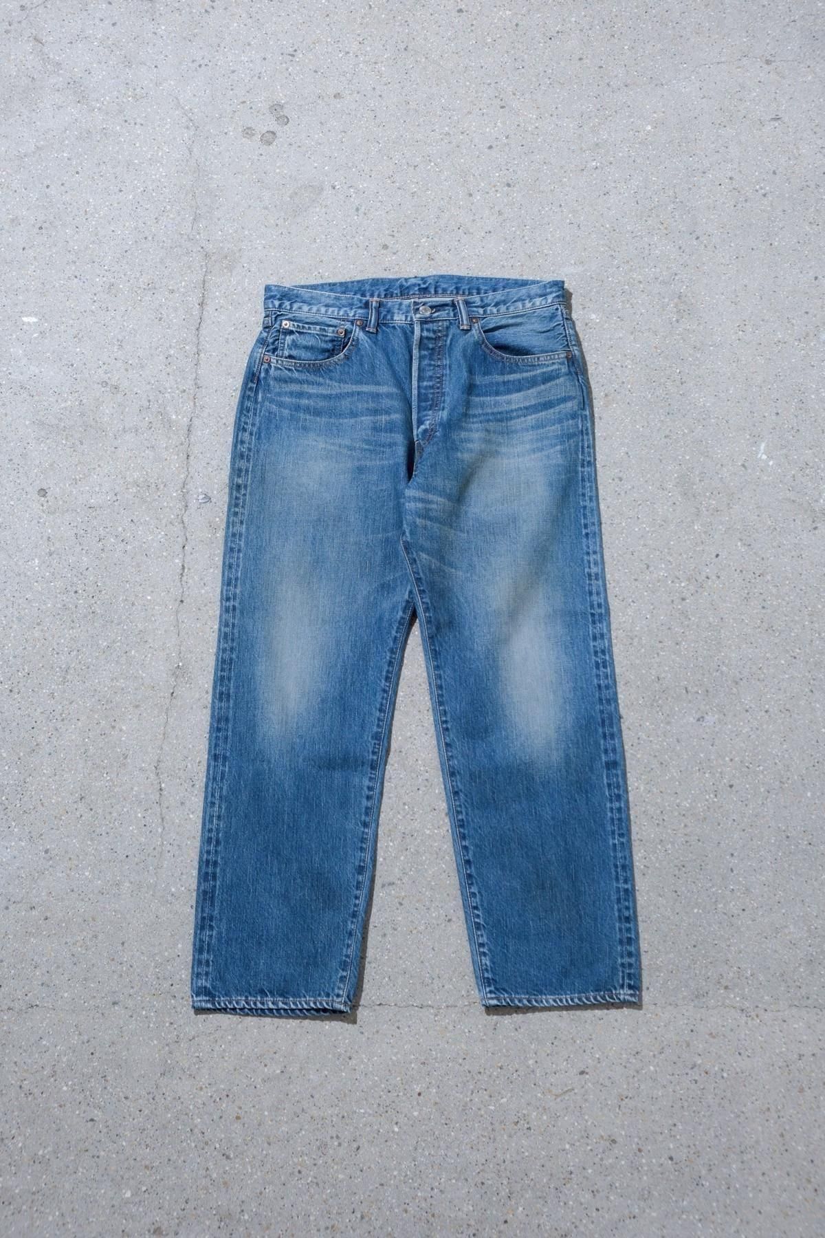 A.PRESSE / Washed Denim Pants E BLEACH（AP-4004）※2025 STYLE2