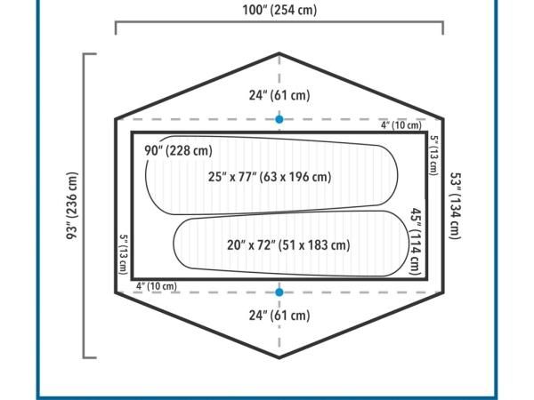Zpacks(ジーパックス)Duplex Tent Blue - STANDARD point