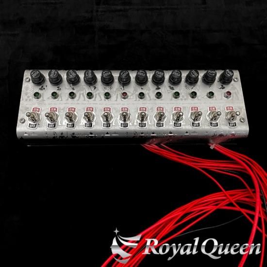 送料無料】ステンレス エジプト柄 12連 スイッチボックス 12v/24v 共用