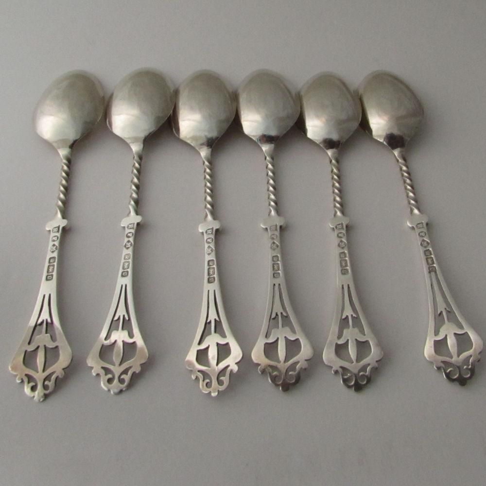 透かし模様柄厳正スプーン6本組