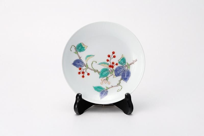 柿右衛門窯 さるとりいばら文5寸額皿