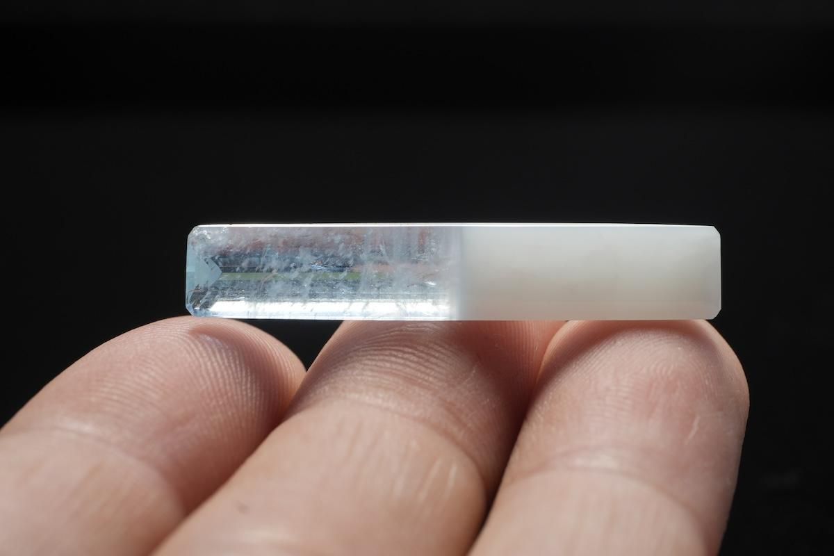 バイカラーアクアマリン,美しいインクルージョンの鉱物図鑑,atelierRuchi