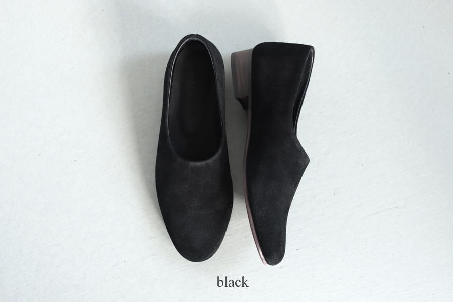evam eva(エヴァム エヴァ) ヌバック レザースリッポン / nubuck