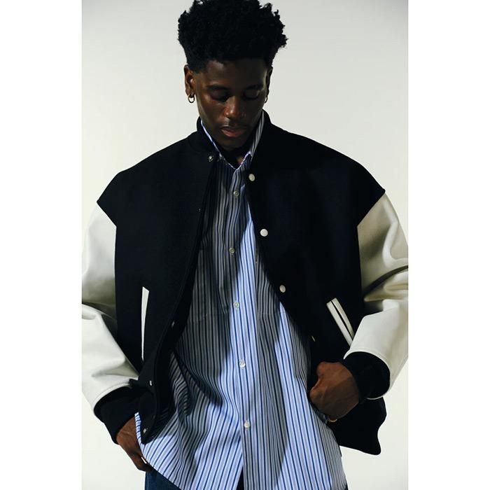 COOTIE/WOOL MELTON ERROR FIT STADIUM JACKET | 重量感のあるウール