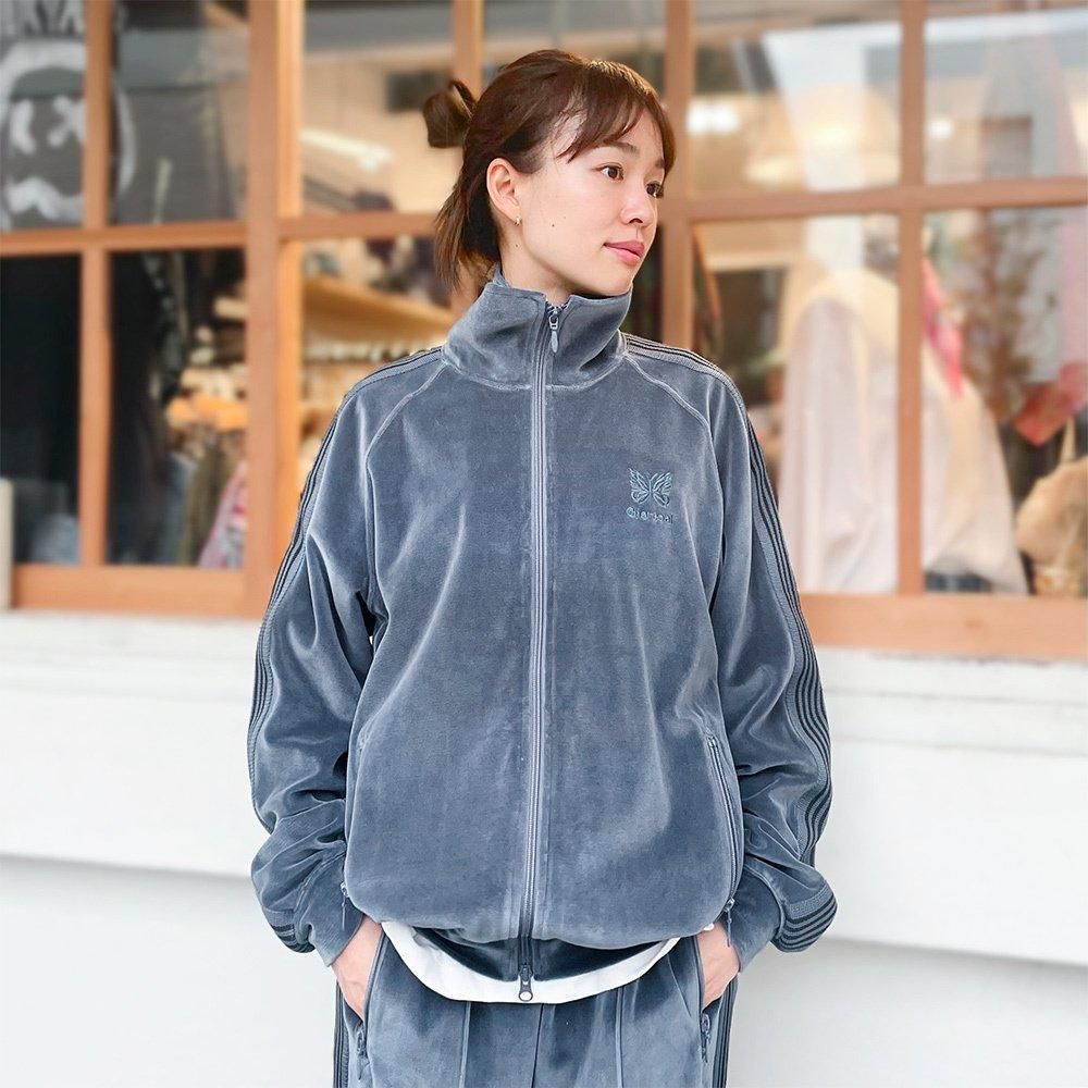 Needles（ニードルズ）〉 別注 Velour Track Jacket - Charcoal TOKYO