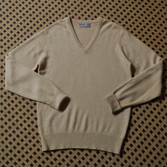 1970~80's Vintage Ballantyne Knit Sweater, 100% Pure Cashmere