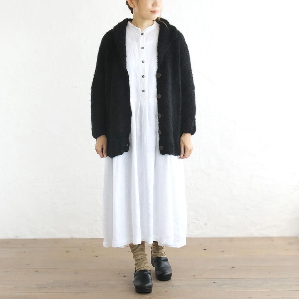 送料無料】ふんわり手編みモヘアニット ジャケットカーディガン