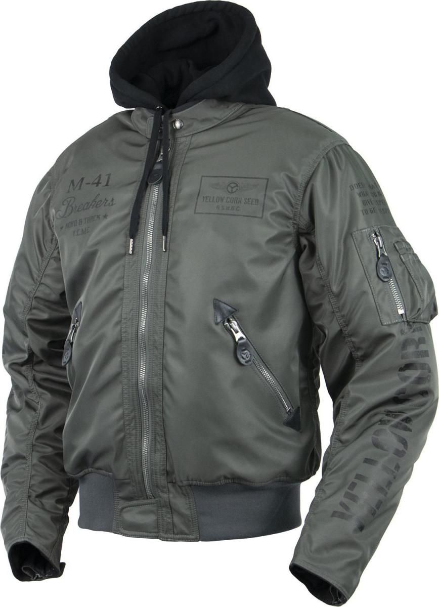 YELLOW CORN & JAQUE ブラックジャケット Lサイズ YELLOW CORN & JAQUE