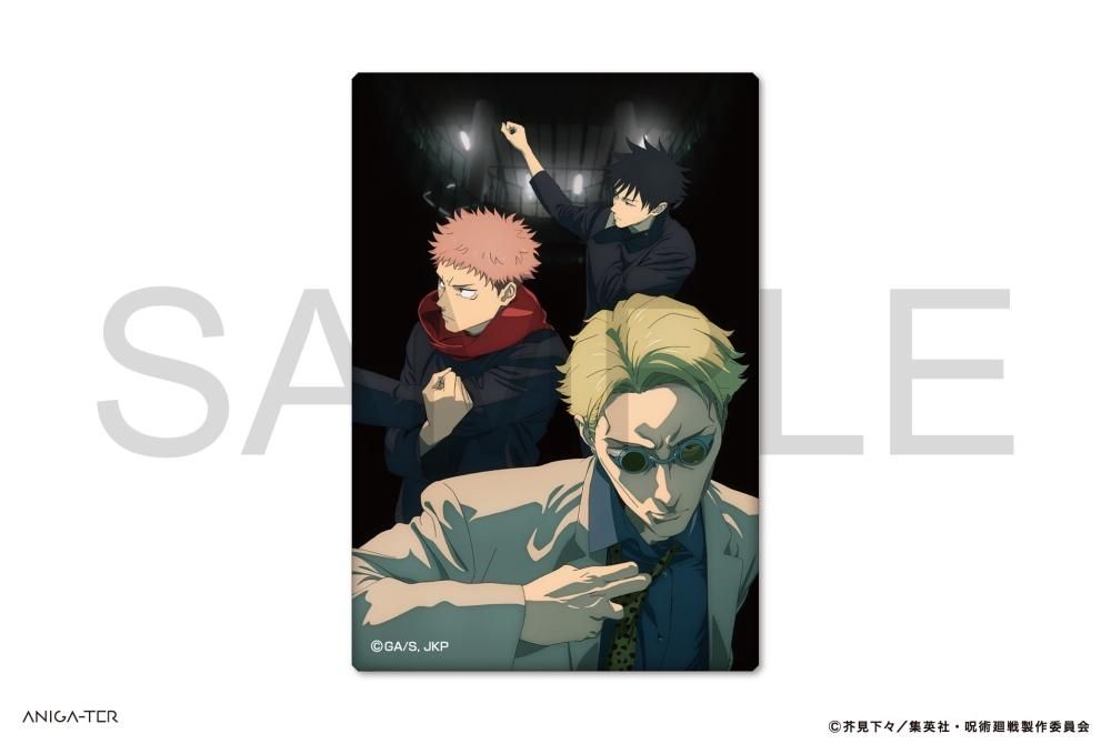 呪術廻戦 スクエア缶バッジ デザイン① ＜虎杖悠仁・伏黒 恵・七海建人