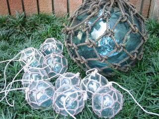 ガラス玉（小）8～9cm 浮玉 瓶玉 漁業 浮き