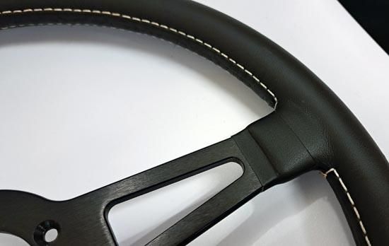 フラットABARTH350mmレザーステアリング - フィアット・アバルトパーツ