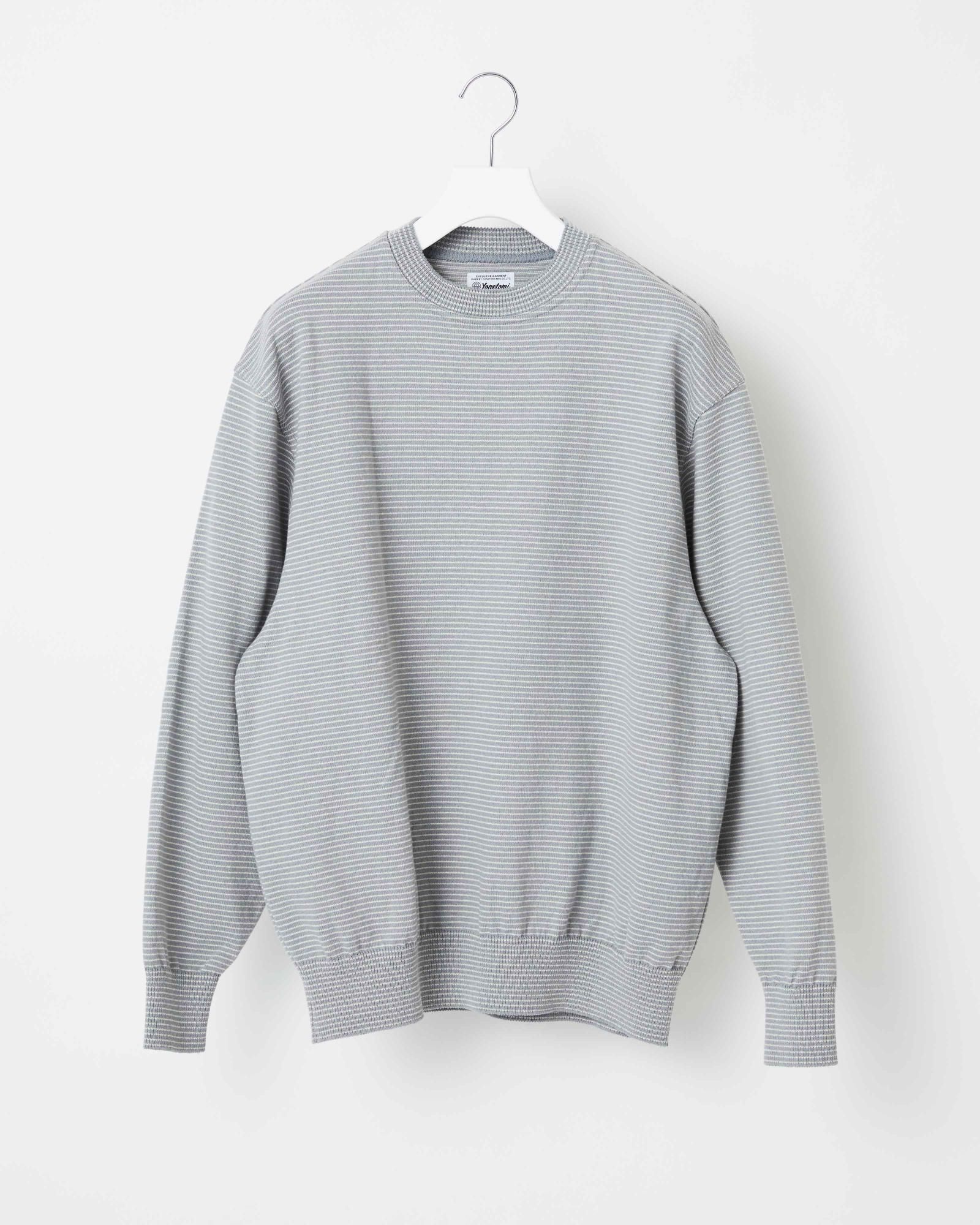 WAVE COTTON KNIT PULLOVER〈BORDER〉 - Yonetomi STORE ONLINE｜ヨネ