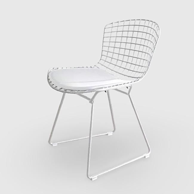 ハリー・ベルトイア ワイヤーチェア ホワイト | モダンインテリアの