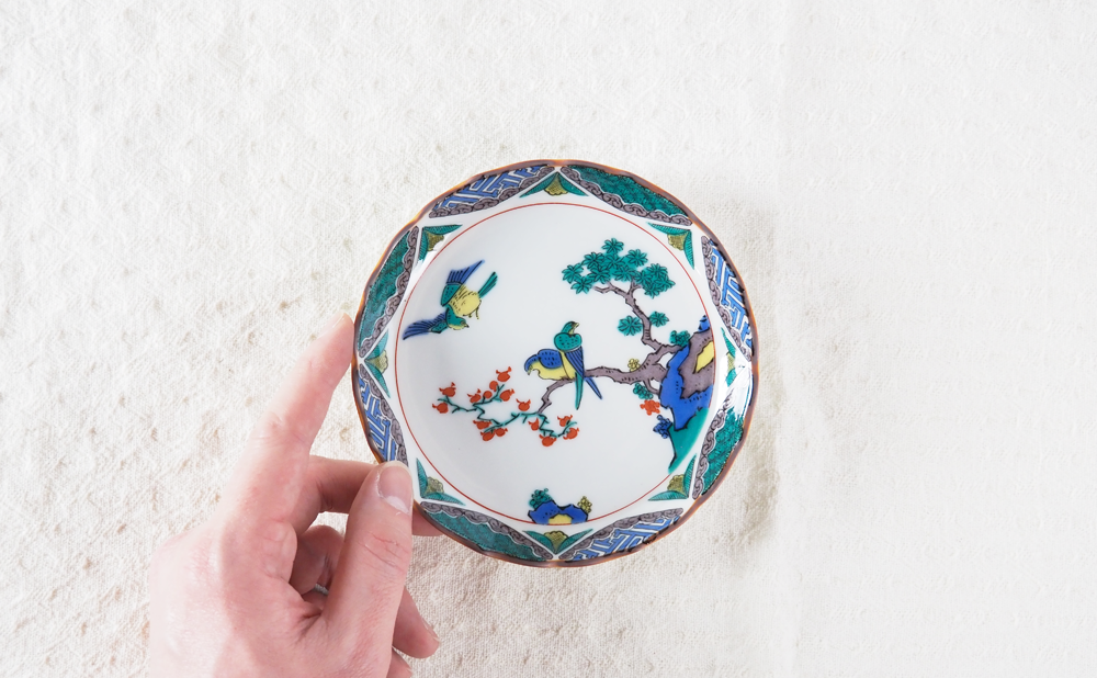 小皿（13.8cm） 時代絵・古九谷画風 SALE対象商品