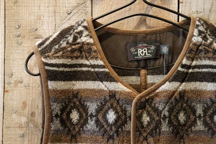 RRL(ダブルアールエルラルフローレン):ネイティブ フリース ベスト