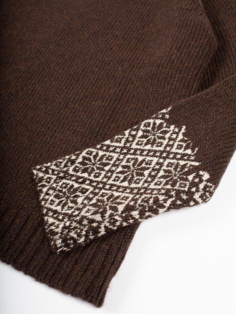 wegenk別注【Nahyat】ナヤット n-40 3Gセーター ダークブラウン