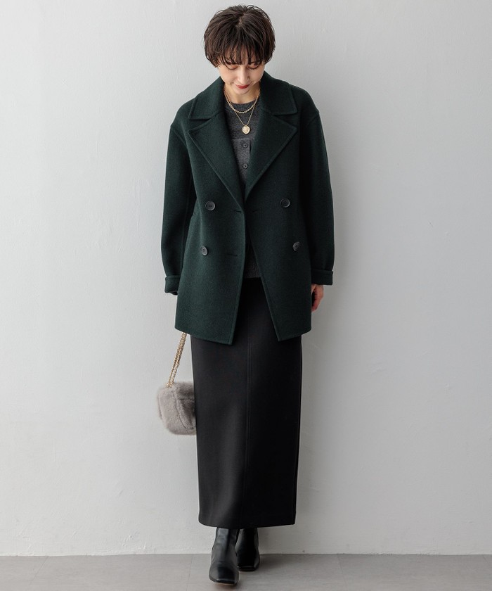 滝沢眞規子さん着用】MANTECOPureリバー Pコート(507416332)｜阪急