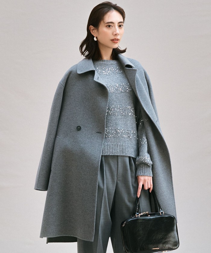 滝沢眞規子さん着用/Oggi掲載】MANTECOPure リバーコート(506837354