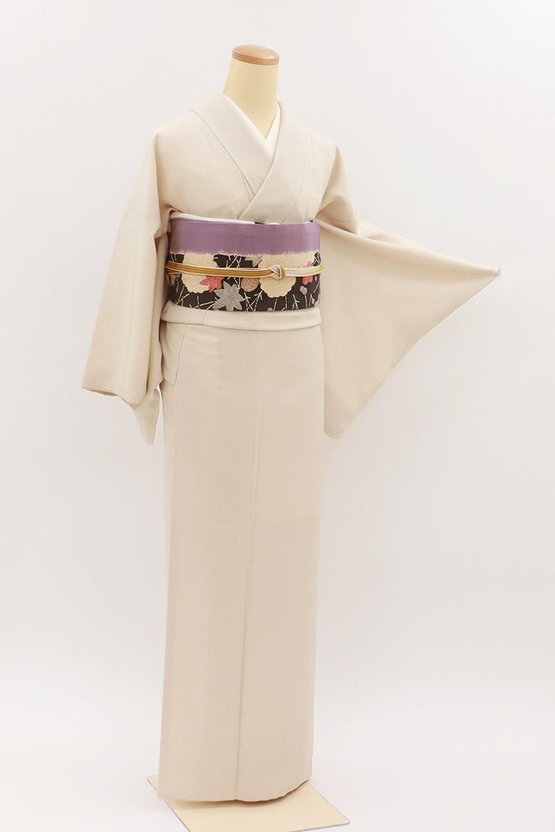 銀座【C-3004】江戸小紋 ベージュ系 角通し（反端付）（N） :身丈158