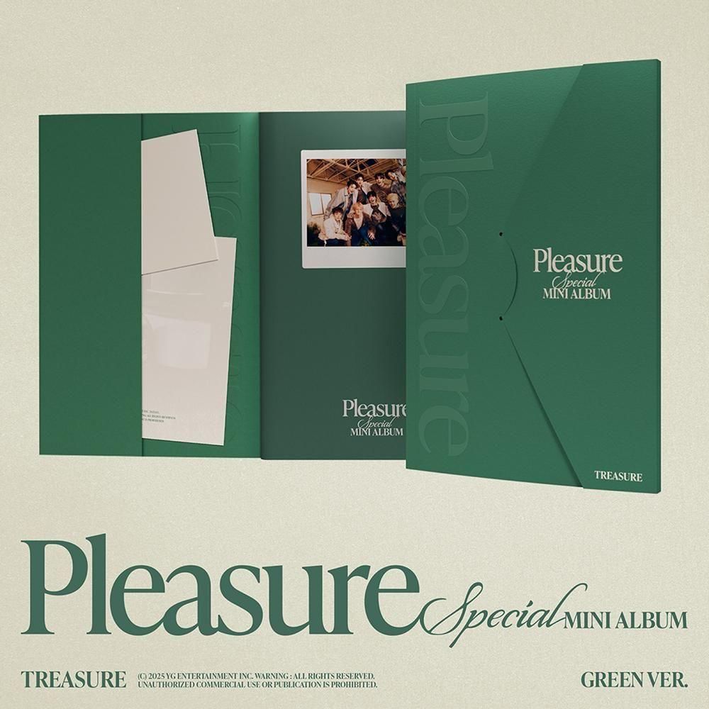 TREASURE - PLEASURE / SPECIAL MINI ALBUM ( YELLOW VER./ GREEN VER. )
