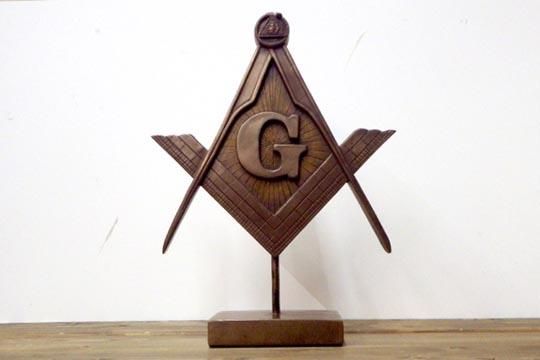 フリーメイソン シンボル マーク インテリア 置物 ブロンズ スタチュー