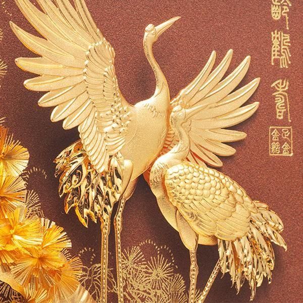 純金箔貼り 松齢鶴寿 ー 三宝堂オンラインショップ