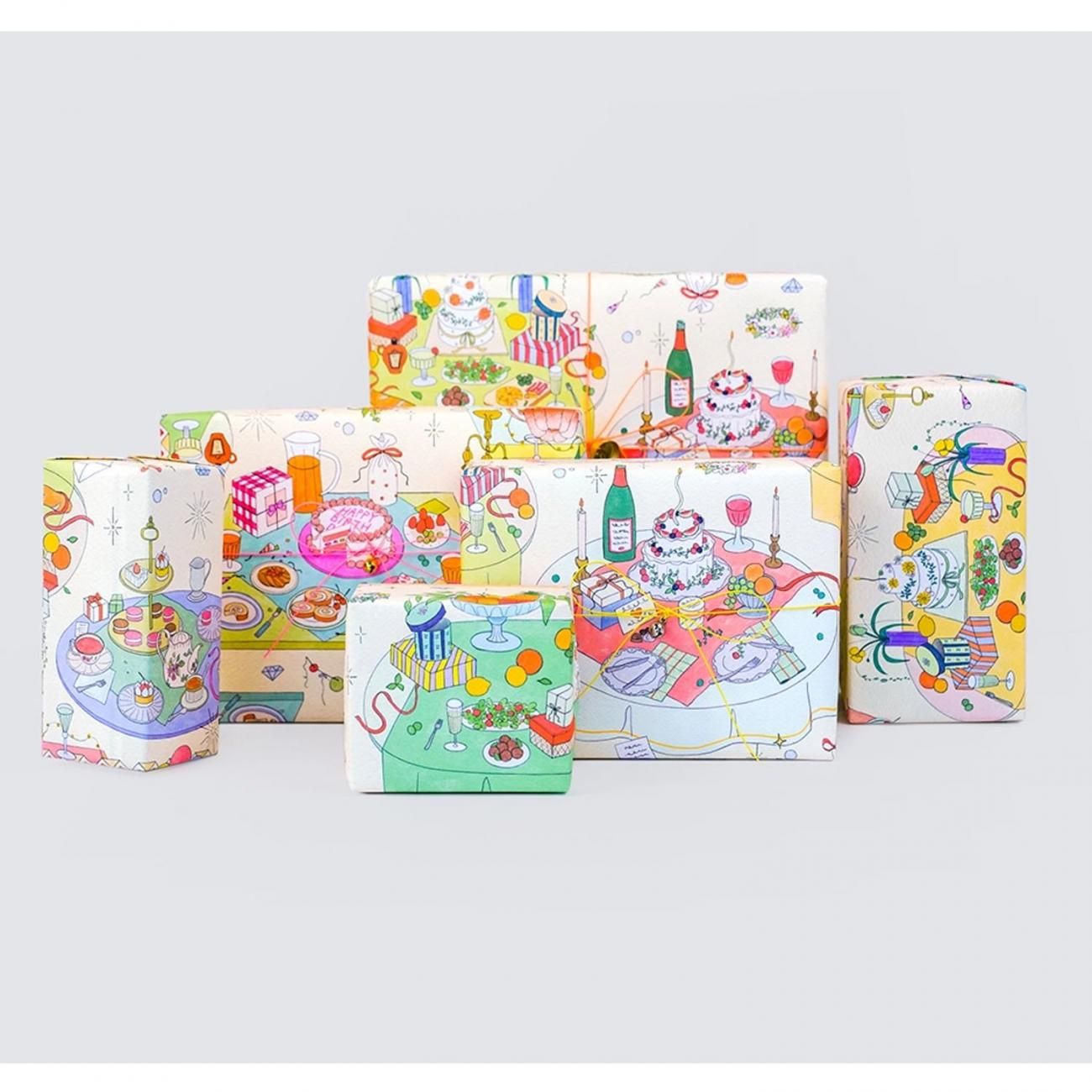 38 The switch柄【KAWI】 包装紙/ラッピングペーパー - おしゃれな海外