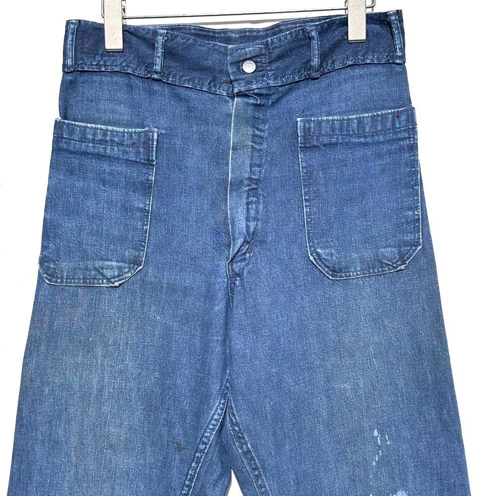 SEAFARER - USN】ヴィンテージ セーラーデニムパンツ 巻きパンツ