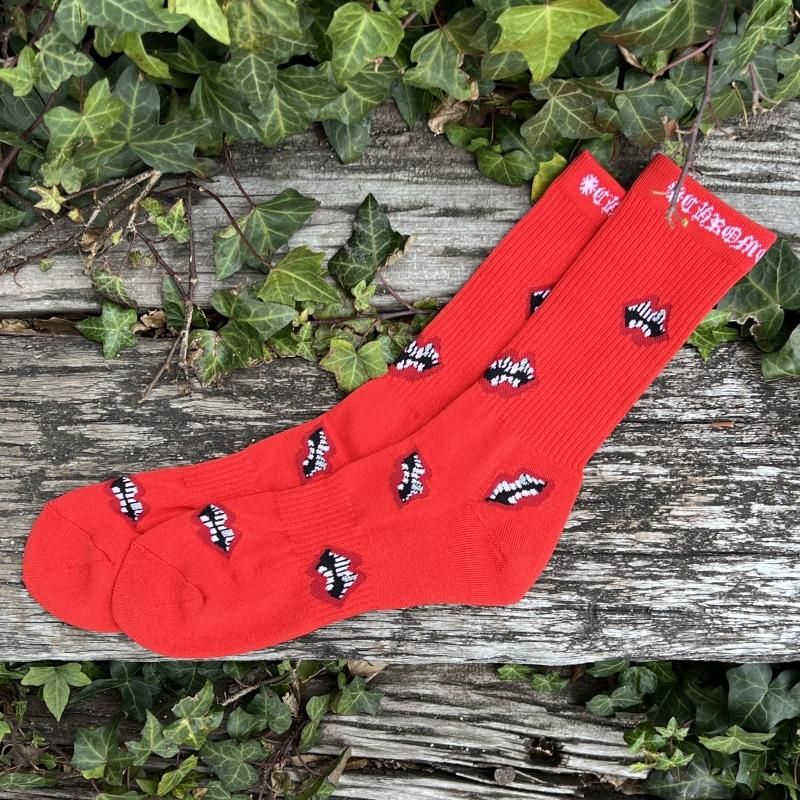 CHROME HEARTS (クロムハーツ) / CHOMPER SOCKS / RED - GANGSTA