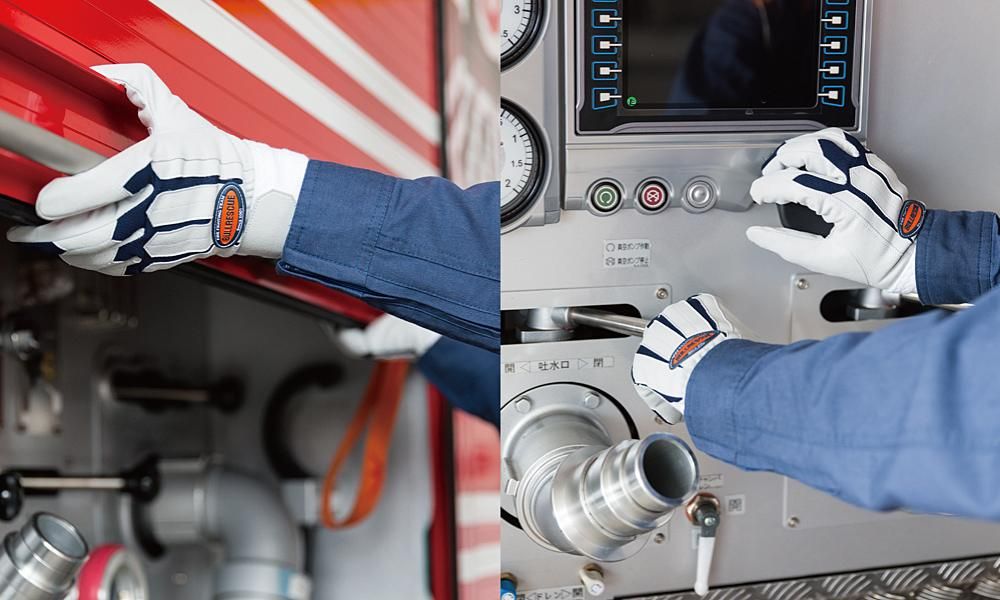 AG-190G 人工皮革グローブ - BULLRESCUE（ブルレスキュー）消防手袋