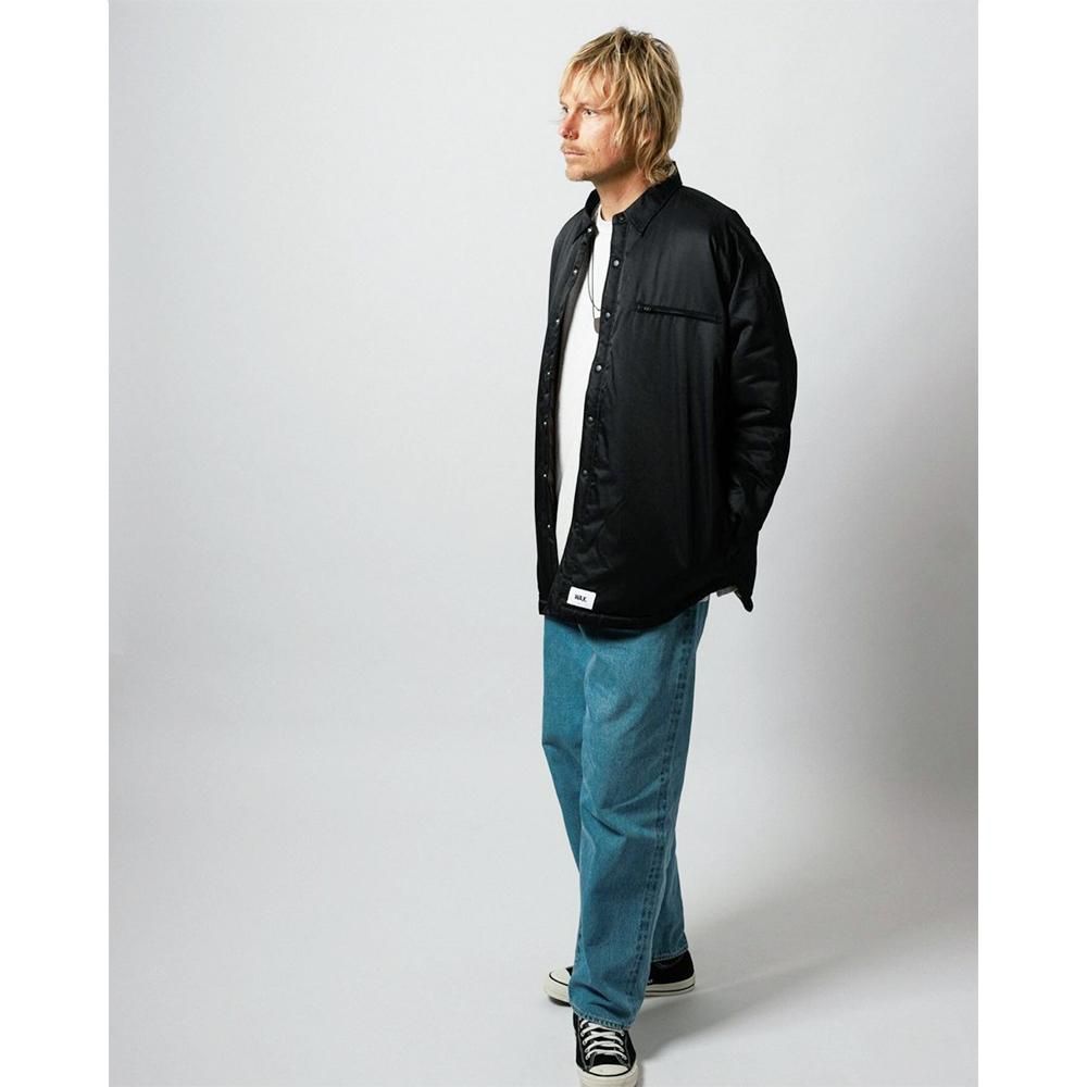WAX ( ワックス ) ジャケット QUILTED LINED SHIRTS JACKET ( BLACK