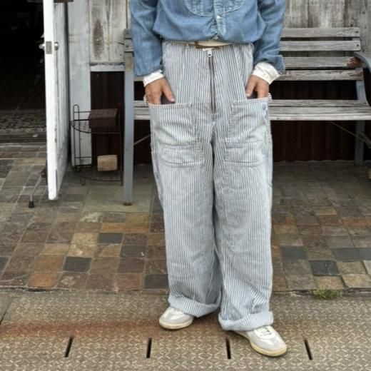 KAPITAL]10ozヒッコリーZIPPERワイドランバーパンツ - TAKE FIVE