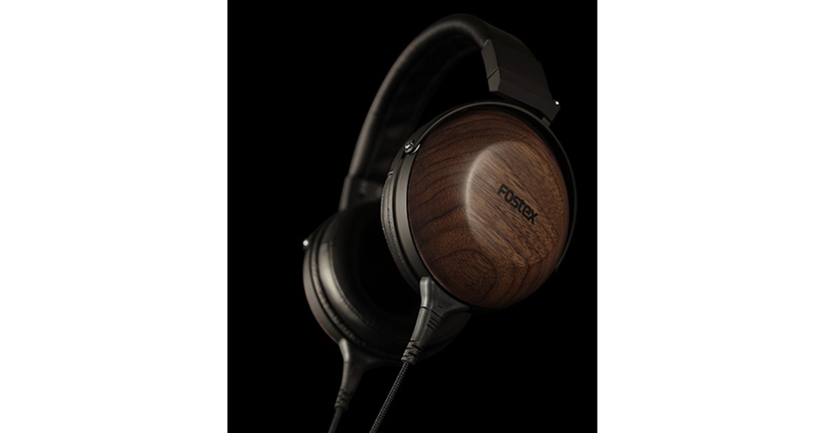 フォステクス、ハウジングに黒胡桃無垢削り出し材採用のヘッドホン