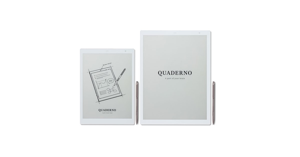 富士通、ワコム デジタイザ搭載の電子ペーパー「QUADERNO」を本日7/8