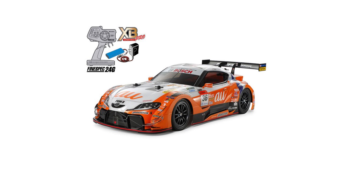 タミヤ、「1/10RC XB au TOM'S GR Supra（TT-02シャーシ）」を本日9/17