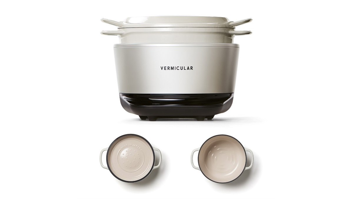 VERMICULARライスポット5合炊き トリュフグレー 箱、レシピ本付き 究極