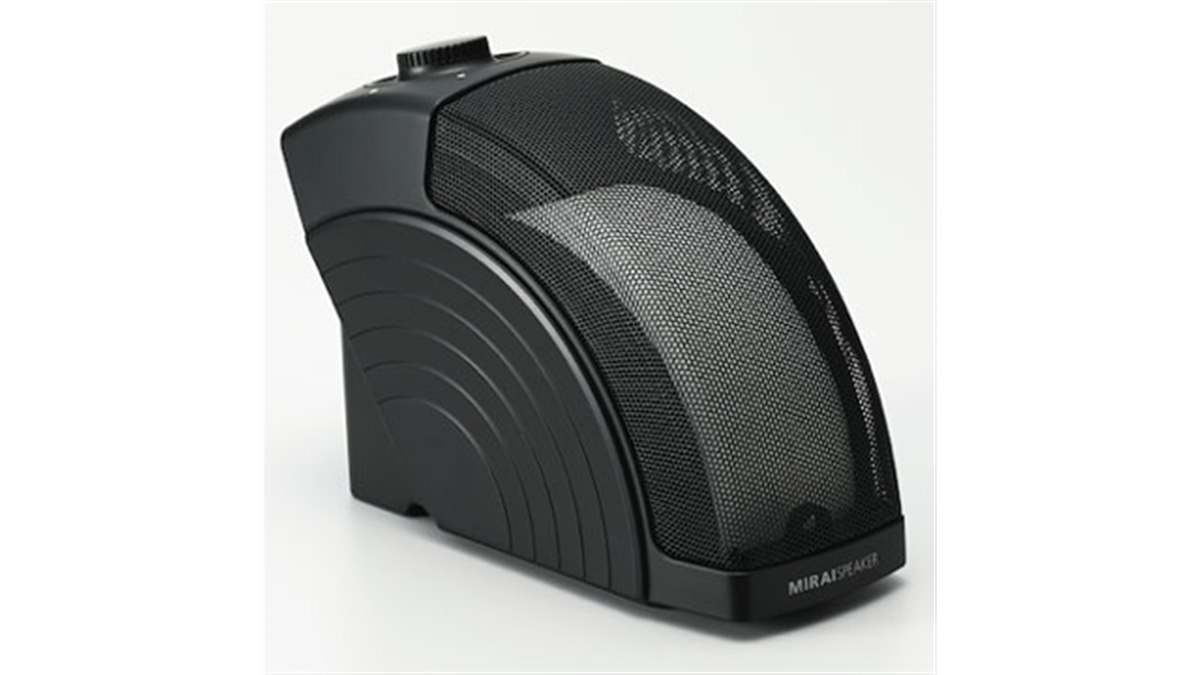 サウンドファン、曲面サウンドを採用した「ミライスピーカー・ホーム
