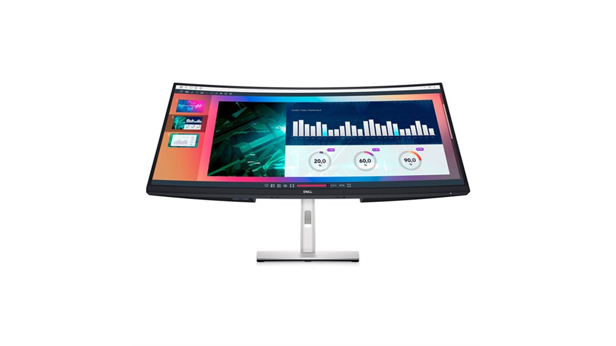 デル、USB Type-C接続に対応した34型ウルトラワイド曲面ディスプレイ