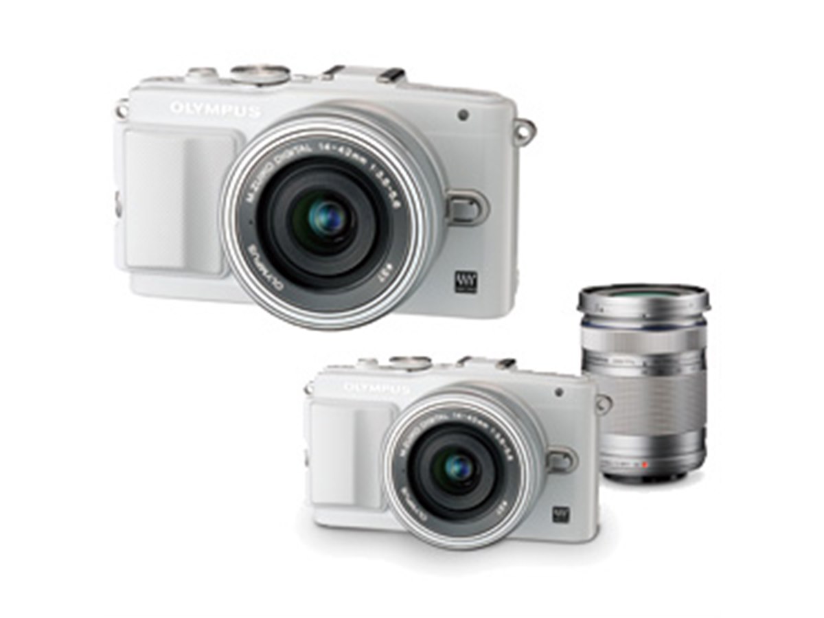 オリンパス、「PEN Lite E-PL6」の薄型電動ズーム同梱レンズキット