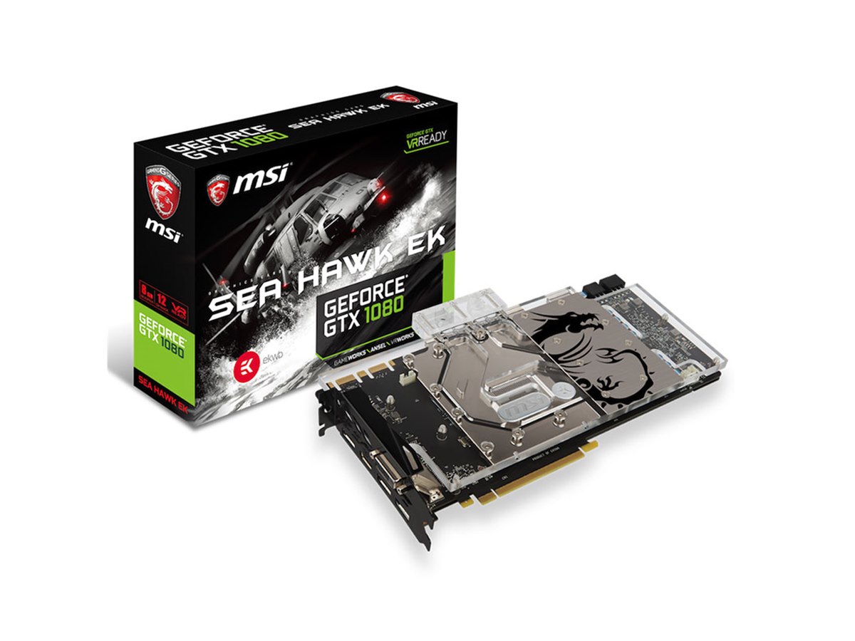 MSI、EK製ウォーターブロックを搭載した水冷仕様の「GeForce GTX 1080