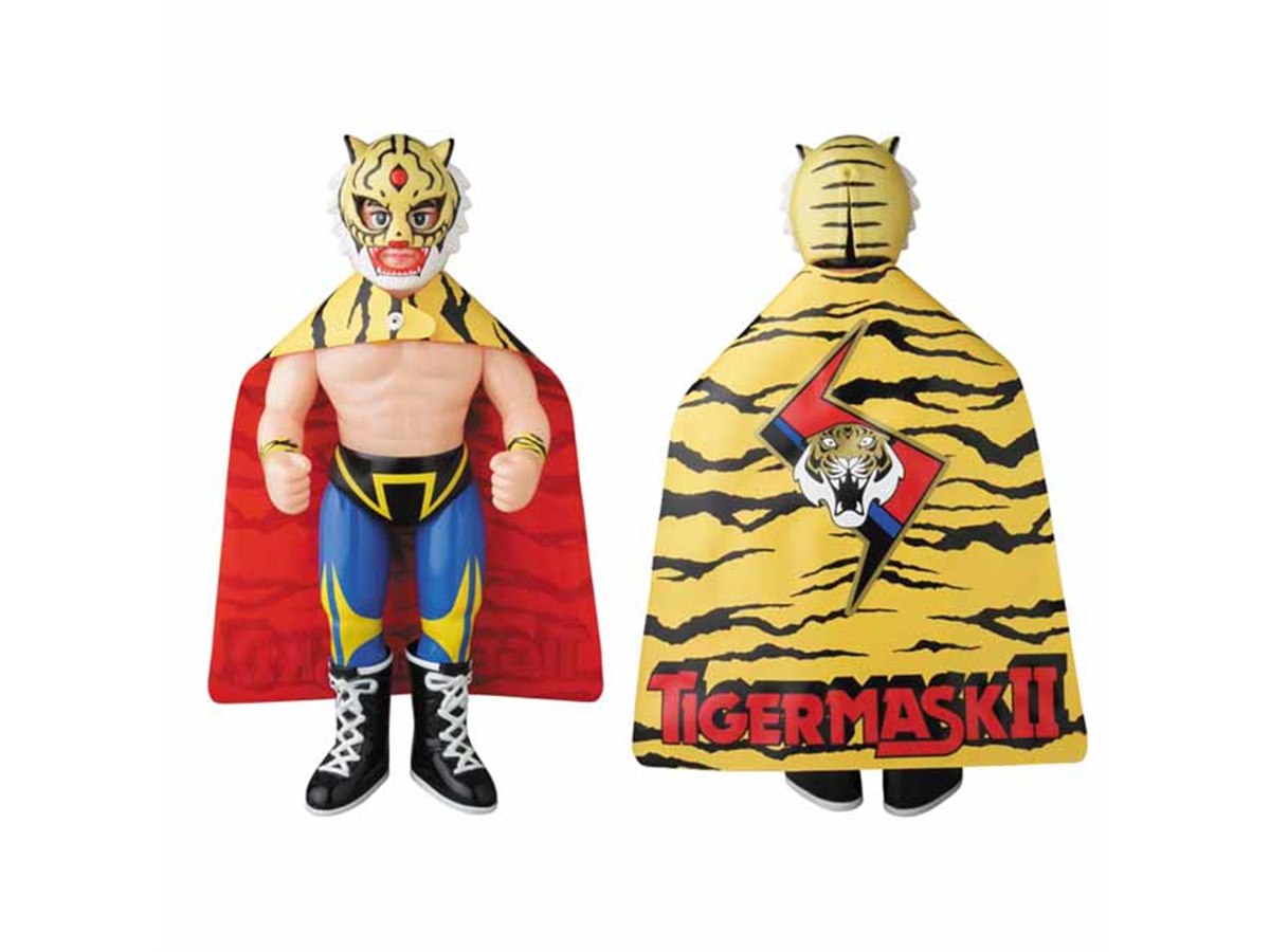 入場時の虎マントも再現した「初代タイガーマスク」ソフビが発売