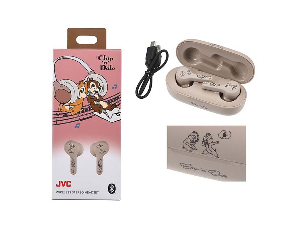 JVC、「チップ＆デール」「くまのプーさん」デザインの完全ワイヤレス