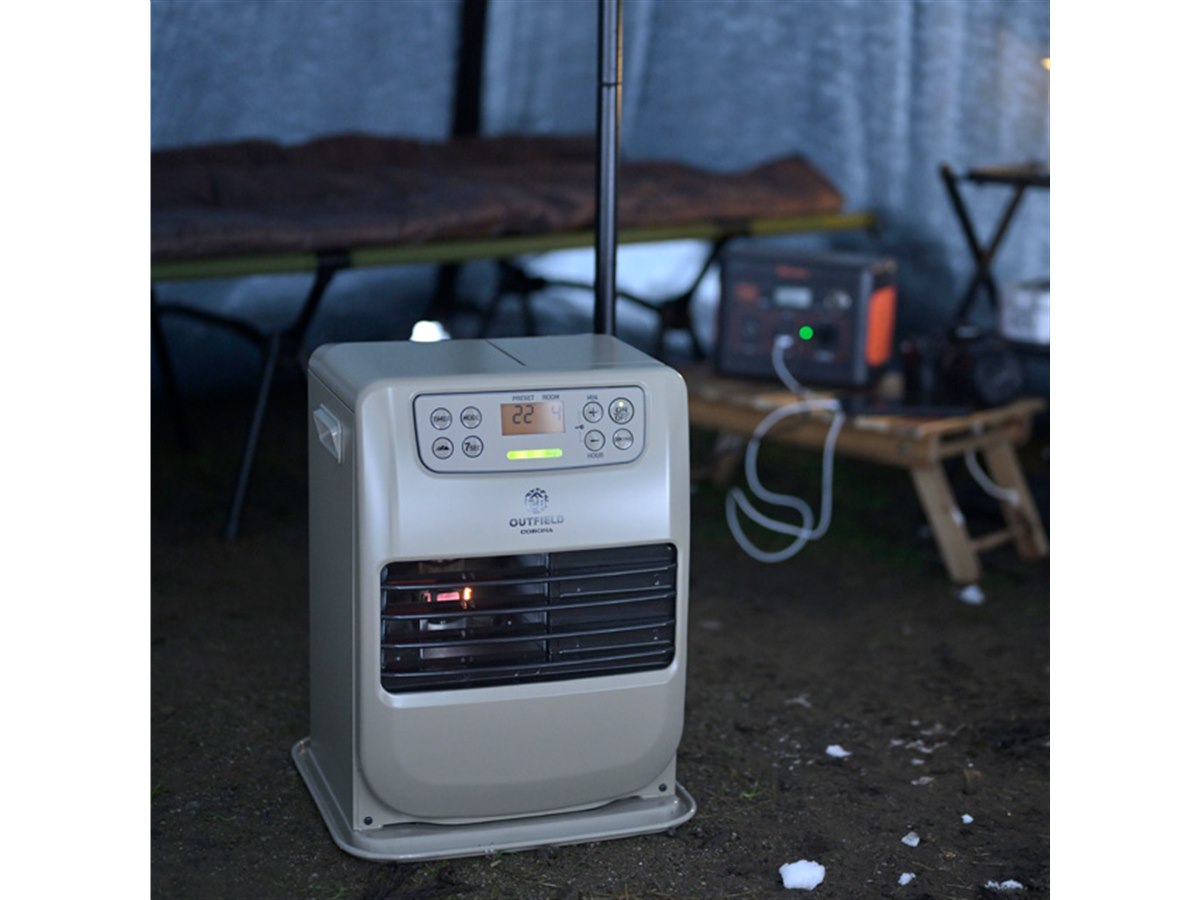 コロナ、ポータブル電源対応石油ファンヒーターの2024年モデル「FHｰ